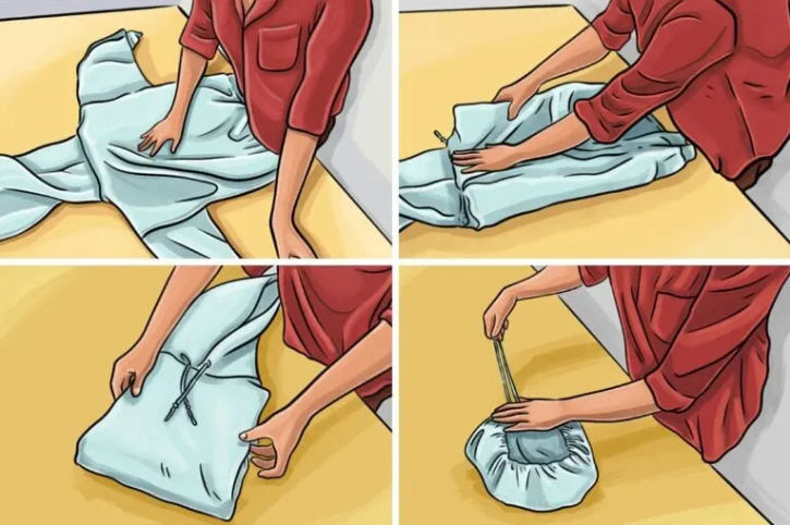 how to fold a hoodie