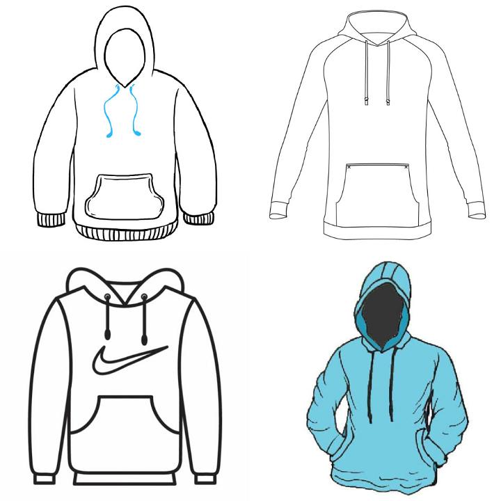 how to draw a hoodie