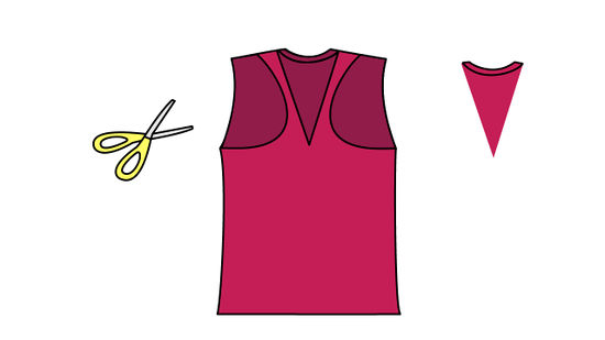 how to cut a tshirt into a tank top